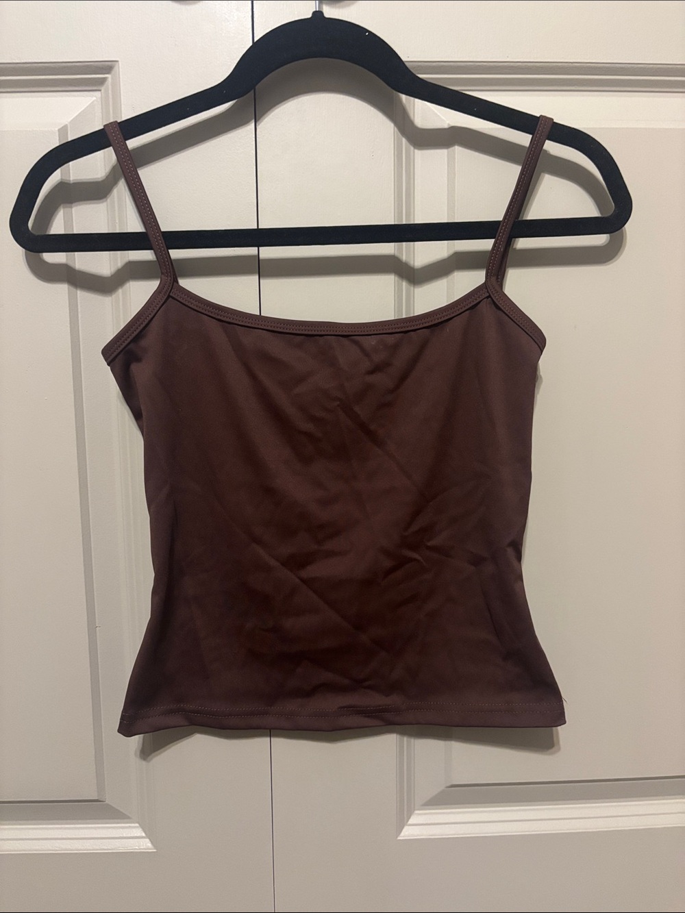 Classic Brown Spaghetti-Strap Women's Tank Top